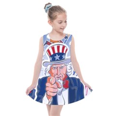 United States Of America Images Independence Day Kids  Summer Dress by Ket1n9