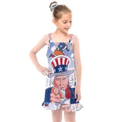 United States Of America Images Independence Day Kids  Overall Dress by Ket1n9