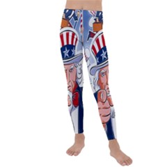 United States Of America Images Independence Day Kids  Lightweight Velour Leggings by Ket1n9