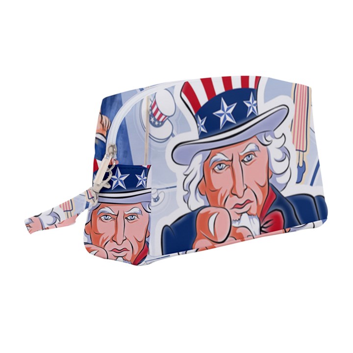 United States Of America Images Independence Day Wristlet Pouch Bag (Medium)