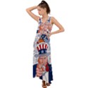 United States Of America Images Independence Day V-Neck Chiffon Maxi Dress View1