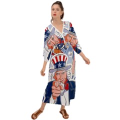 United States Of America Images Independence Day Grecian Style  Maxi Dress by Ket1n9