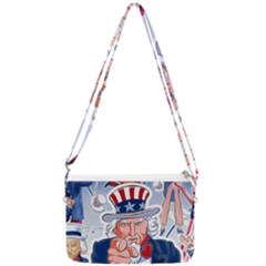 United States Of America Images Independence Day Double Gusset Crossbody Bag by Ket1n9