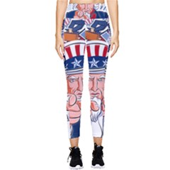 United States Of America Images Independence Day Pocket Leggings  by Ket1n9