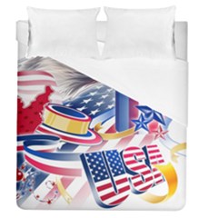 Independence Day United States Of America Duvet Cover (queen Size) by Ket1n9