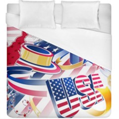 United States Of America Usa  Images Independence Day Duvet Cover (king Size) by Ket1n9