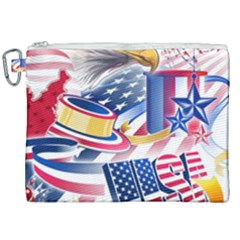 Independence Day United States Of America Canvas Cosmetic Bag (xxl) by Ket1n9