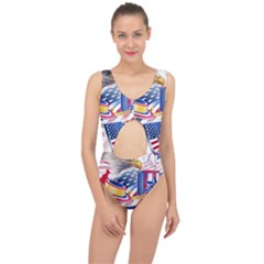 Independence Day United States Of America Center Cut Out Swimsuit