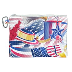 United States Of America Usa  Images Independence Day Canvas Cosmetic Bag (xl) by Ket1n9