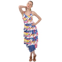 Independence Day United States Of America Layered Bottom Dress