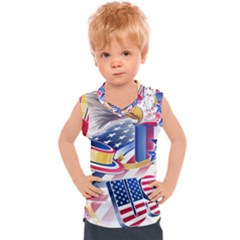 United States Of America Usa  Images Independence Day Kids  Sport Tank Top