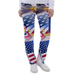 United States Of America Usa  Images Independence Day Women s Casual Pants by Ket1n9