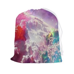 Clouds Multicolor Fantasy Art Skies Drawstring Pouch (2xl) by Ket1n9