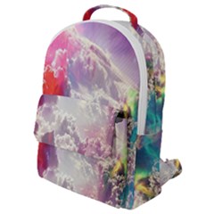 Clouds Multicolor Fantasy Art Skies Flap Pocket Backpack (small) by Ket1n9