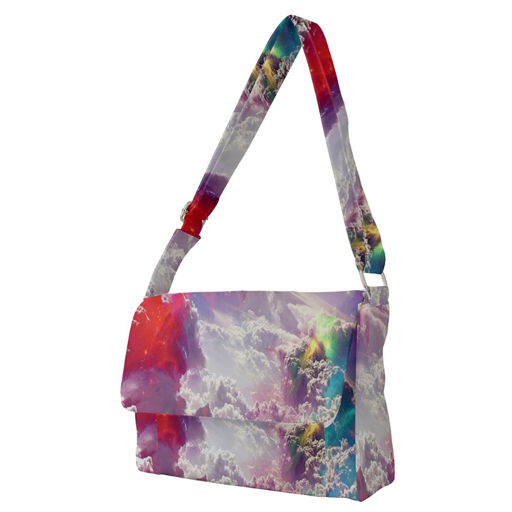 Clouds Multicolor Fantasy Art Skies Full Print Messenger Bag (M)