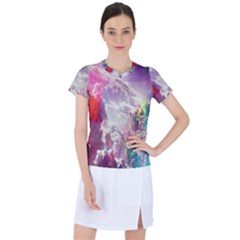 Clouds Multicolor Fantasy Art Skies Women s Sports Top by Ket1n9