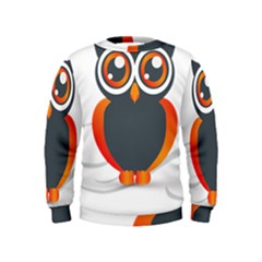 Owl Logo Kids  Sweatshirt by Ket1n9