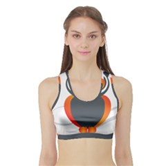 Owl Logo Sports Bra With Border by Ket1n9