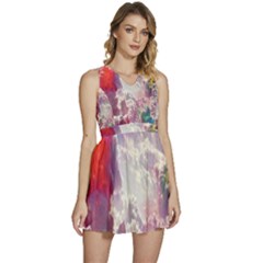 Clouds Multicolor Fantasy Art Skies Sleeveless High Waist Mini Dress by Ket1n9