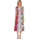 Clouds Multicolor Fantasy Art Skies V-Neck Drawstring Shoulder Sleeveless Maxi Dress View1