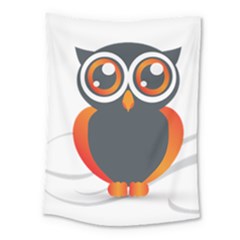 Owl Logo Medium Tapestry by Ket1n9