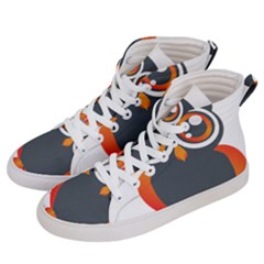 Owl Logo Men s Hi-top Skate Sneakers by Ket1n9