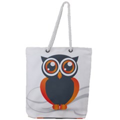 Owl Logo Full Print Rope Handle Tote (large) by Ket1n9