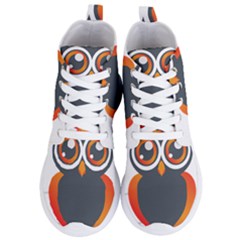 Owl Logo Women s Lightweight High Top Sneakers by Ket1n9