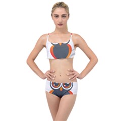 Owl Logo Layered Top Bikini Set by Ket1n9