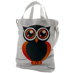 Owl Logo Canvas Messenger Bag by Ket1n9