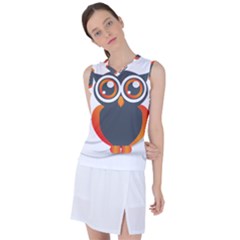 Owl Logo Women s Sleeveless Sports Top by Ket1n9