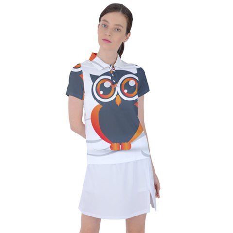 Owl Logo Women s Polo T-shirt by Ket1n9