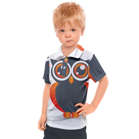 Owl Logo Kids  Polo T-shirt by Ket1n9