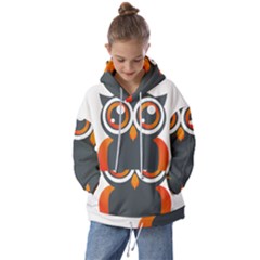 Owl Logo Kids  Oversized Hoodie by Ket1n9