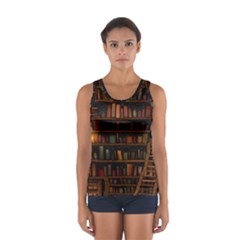 Books Library Sport Tank Top 