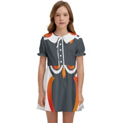 Owl Logo Kids  Sweet Collar Dress by Ket1n9