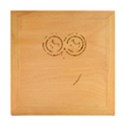 Owl Logo Wood Photo Frame Cube View2