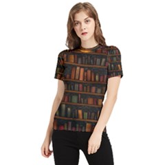 Books Library Women s Short Sleeve Rash Guard by Ket1n9