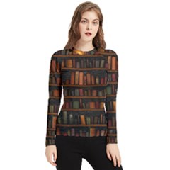 Books Library Women s Long Sleeve Rash Guard by Ket1n9