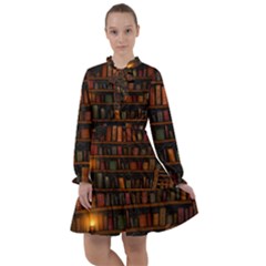 Books Library All Frills Chiffon Dress by Ket1n9