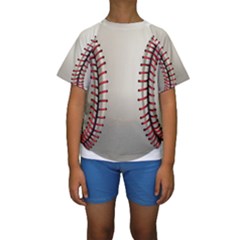 Baseball Kids  Short Sleeve Swimwear by Ket1n9