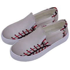 Baseball Kids  Canvas Slip Ons by Ket1n9