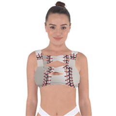 Baseball Bandaged Up Bikini Top by Ket1n9