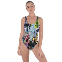 Vintage Horror Collage Pattern Bring Sexy Back Swimsuit by Ket1n9