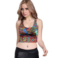 Art Color Dark Detail Monsters Psychedelic Racer Back Crop Top by Ket1n9