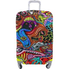 Art Color Dark Detail Monsters Psychedelic Luggage Cover (large) by Ket1n9