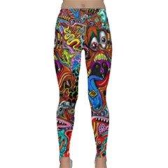 Art Color Dark Detail Monsters Psychedelic Lightweight Velour Classic Yoga Leggings by Ket1n9