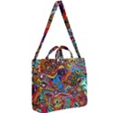 Art Color Dark Detail Monsters Psychedelic Square Shoulder Tote Bag View2