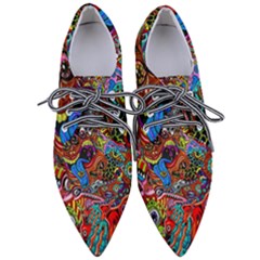 Art Color Dark Detail Monsters Psychedelic Pointed Oxford Shoes by Ket1n9