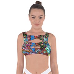 Art Color Dark Detail Monsters Psychedelic Bandaged Up Bikini Top by Ket1n9